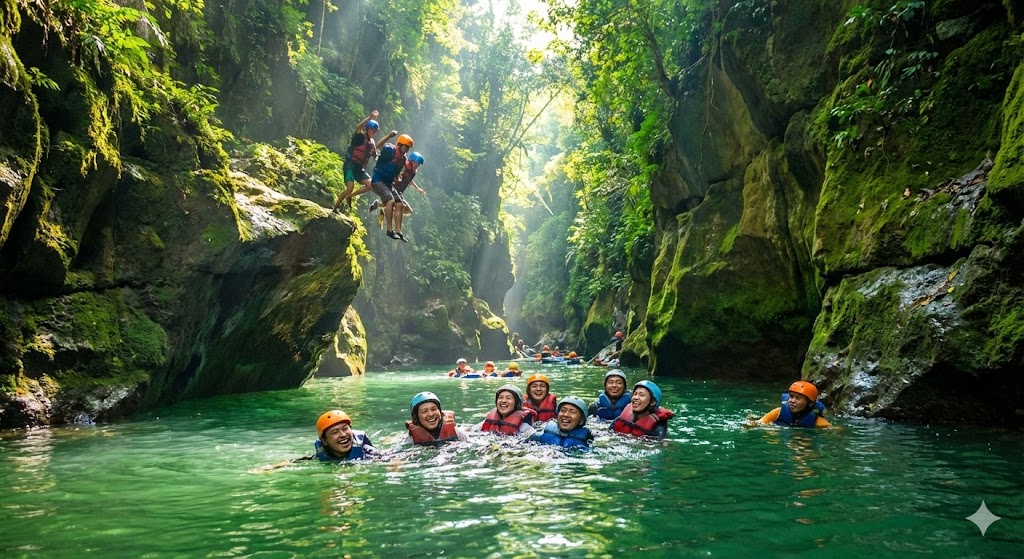 Body Rafting Green Canyon