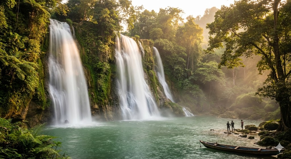 Curug Cikaso: Tiga Aliran Kembar yang Memukau di Sukabumi